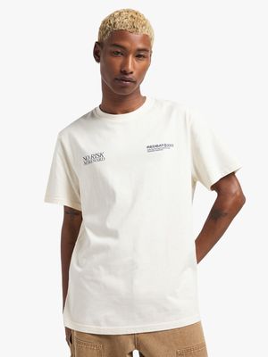 Redbat Men's Cream Graphic T-Shirt