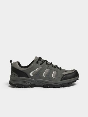 Jet Men's Grey/Black Nubuck Hiker Sneakers
