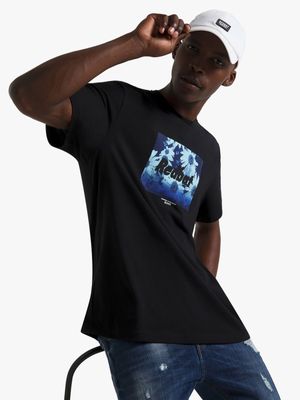 Redbat Men's Black Graphic T-Shirt