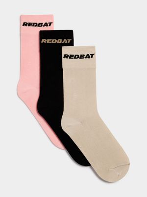 Redbat Unisex 3-Pack Multicolour Socks 4-7