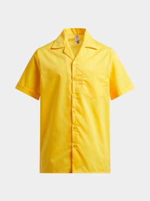 Jet Kids Gold Short Sleeve School Shirt