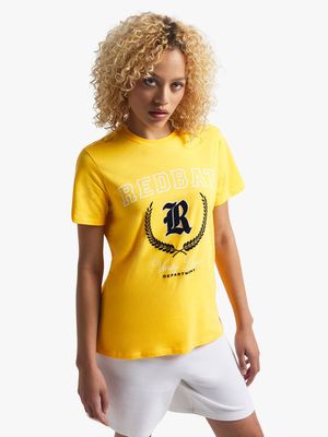 Redbat Athletics Women's Yellow T-Shirt