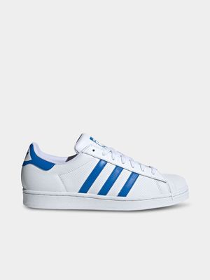 adidas Originals Men's Superstar White/Blue Sneaker