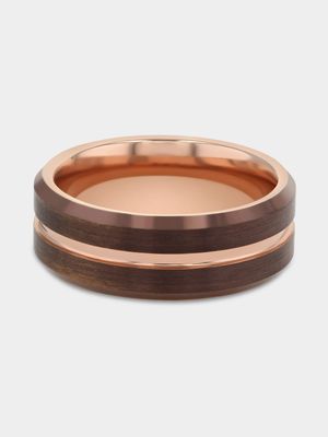 Icon Tungsten Men's Two Tone Brown Ring