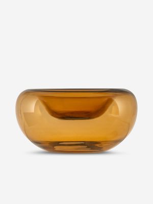 Baby Amber Bean Glass Bowl 8 x 15cm