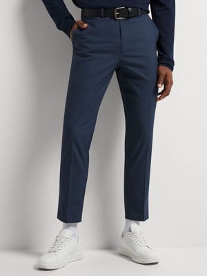Men's Markham Smart Slim Tapered Micro Houndstooth Navy Trouser