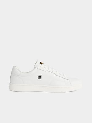 G-Star White Cadet Leather Sneakers