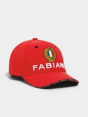 Fabiani Men's Logo & Crest Red Cap