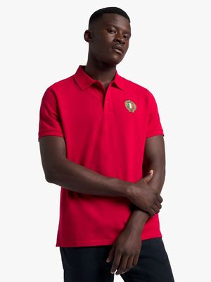 Fabiani Men's TriCore Red Polo Shirt
