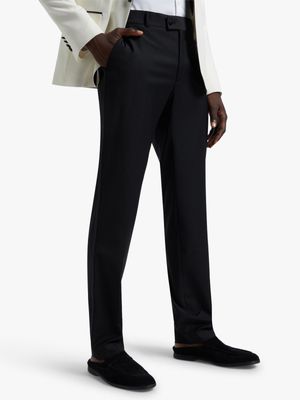 Fabiani Men's Collezione Black Tuxedo Trousers