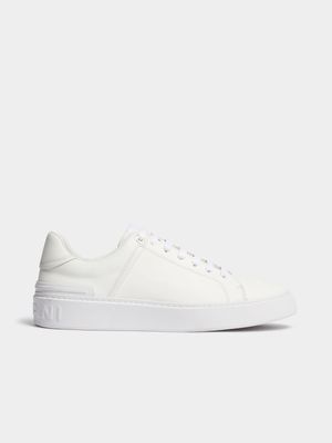 Fabiani Men's Cutline Leather White Court Sneakers