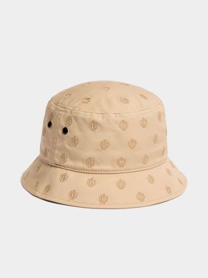 Fabiani Men's All Over Print Crest Stone Bucket Hat