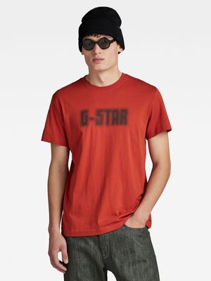 G-Star Men's Dotted Orange T-Shirt