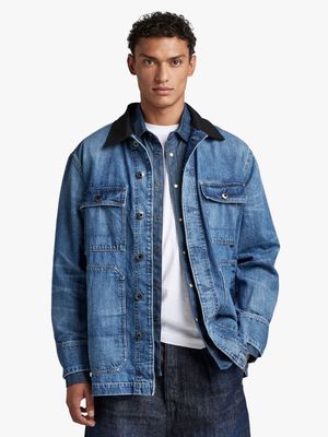 G-Star Blue Chore Jacket Everygreen