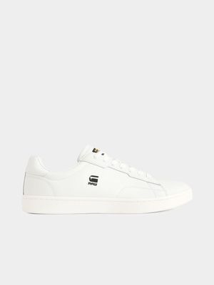 G-Star Men's Cadet Leather White Sneakers