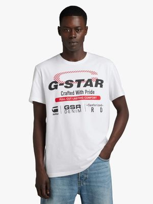 G-Star Men's Old Skool Originals White T-Shirt