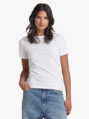 G-Star Women's Core Slim White T-Shirt