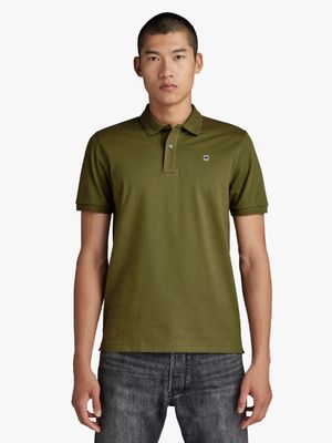 G-Star Men's Dunda Slim Green Polo Shirt