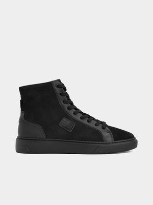 G-Star Men's Postino High Numbuck Black Sneakers