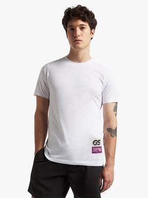 G-Star Men's Slim Fit White Compact T-Shirt
