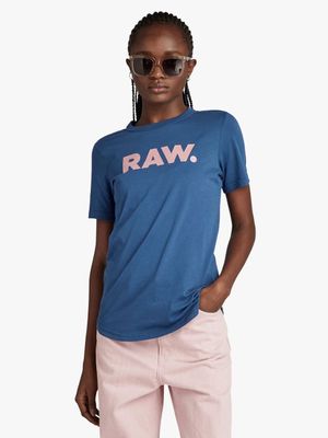 G-Star Women's RAW. Slim Blue T-Shirt