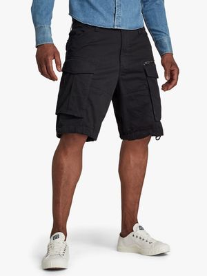 G-Star Men's Rovic Zip Relaxed Black Shorts