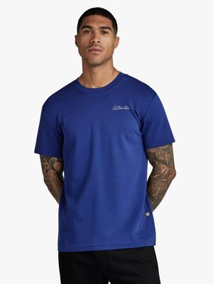 G-Star Mens Multi Graphic Blue T-Shirt