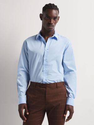 Men's Markham  Smart Slim Fit Blue Shirt