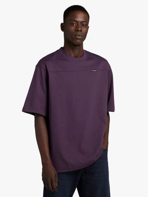 G-Star Men's Boxy Base 2.0 Pruple T-Shirt