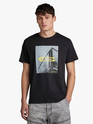 G-Star Men's Graphic Black T-Shirt