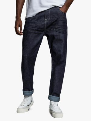 UNION-DNM Loose Tapered Raw Jeans