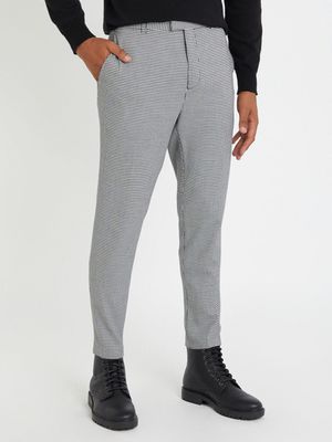 Men's Markham Skinny Houndstooth Grey Trouser