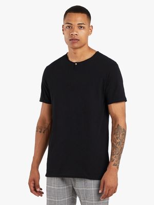 SPLIT CREW T-SHIRT BLACK