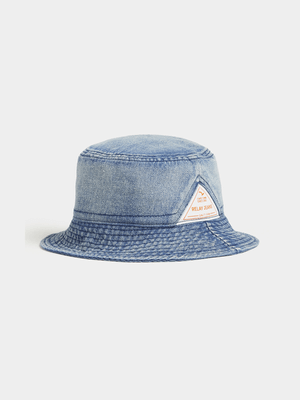 RJ Blue Washed Denim Bucket Hat