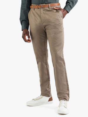 MKM BELTED SLIM LEG  CHINO