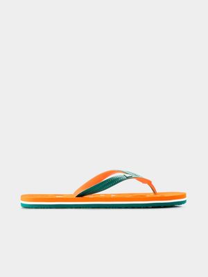 RJ Sport Flip Flop Orange/White
