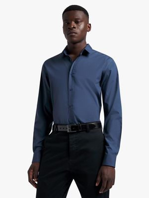Men's Markham Smart Slimfit Fashion Denim Blue Shirt