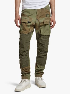 G-Star Men's 3D Tapered Desert Green Cargo Pants