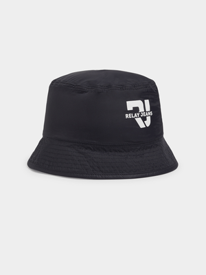 RJ Navy/Blue Reversible Ripstop Pocket Bucket Hat