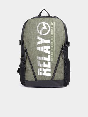 RJ Fatigue Marl Retro Branding Backpack