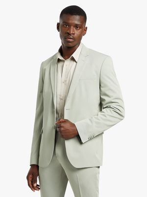 Men's Markham Sage Smart Skinny Plain Suit Jacket
