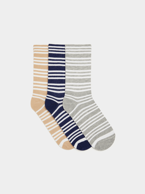 MKM Multicolour 3PK YACHT CLUB Socks