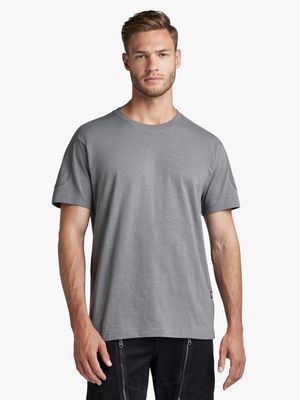 G-Star Men's Korpaz Text Grey T-Shirt