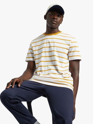 MKM Yellow/White Horizontal Stripe T-Shirt