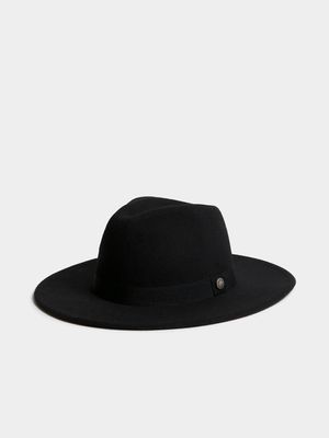 Men's Markham Wide Brim Fedora Black Hat