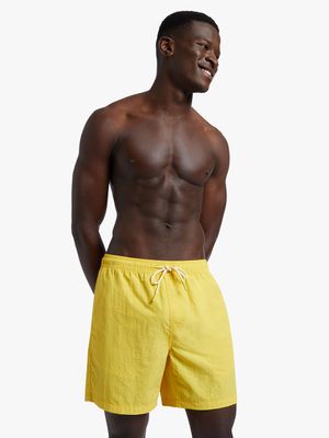Men's Markham Plain Yellow Swimshorts