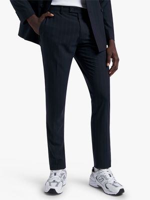 Men's Markham Skinny Stripe Blue/Grey Trousers