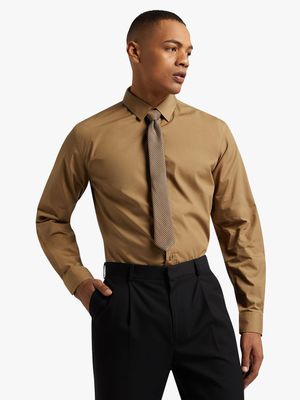 Men's Markham Smart Slimfit Fashion Camel Shirt