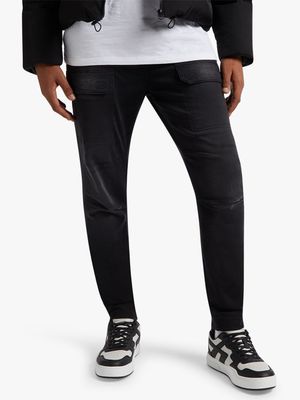 Men's Relay Jeans Knit Denim Black Utility