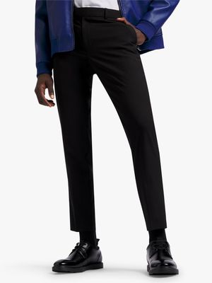 Men's Markham Smart Slim Tapered Black Trouser